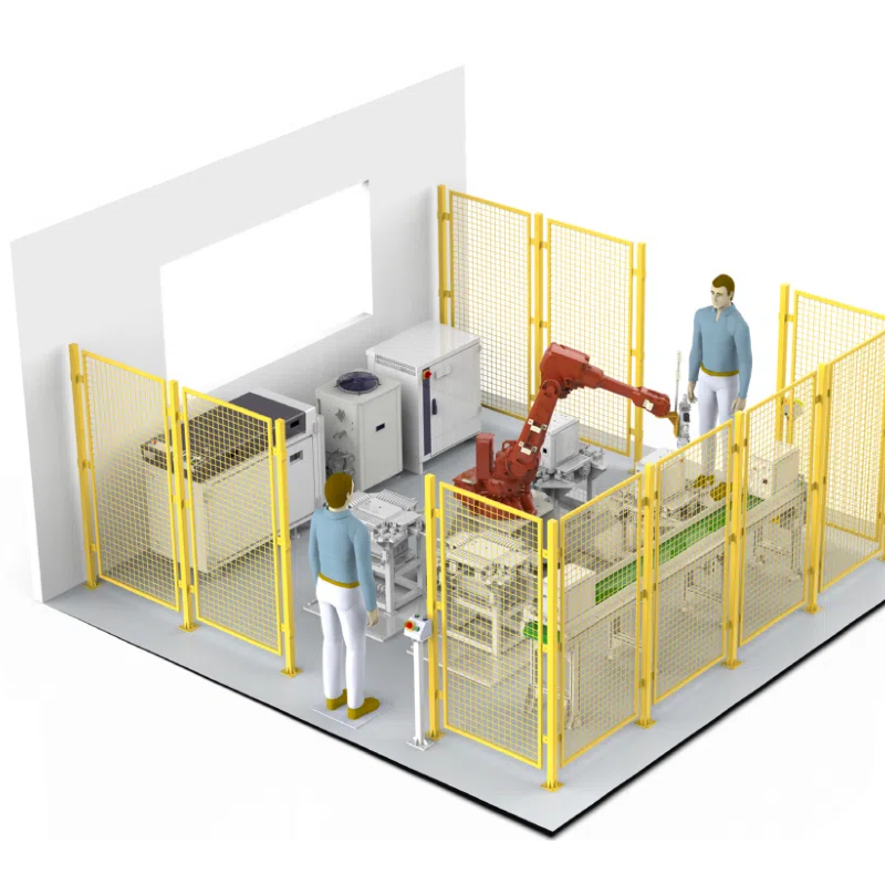 Robot welding workstation